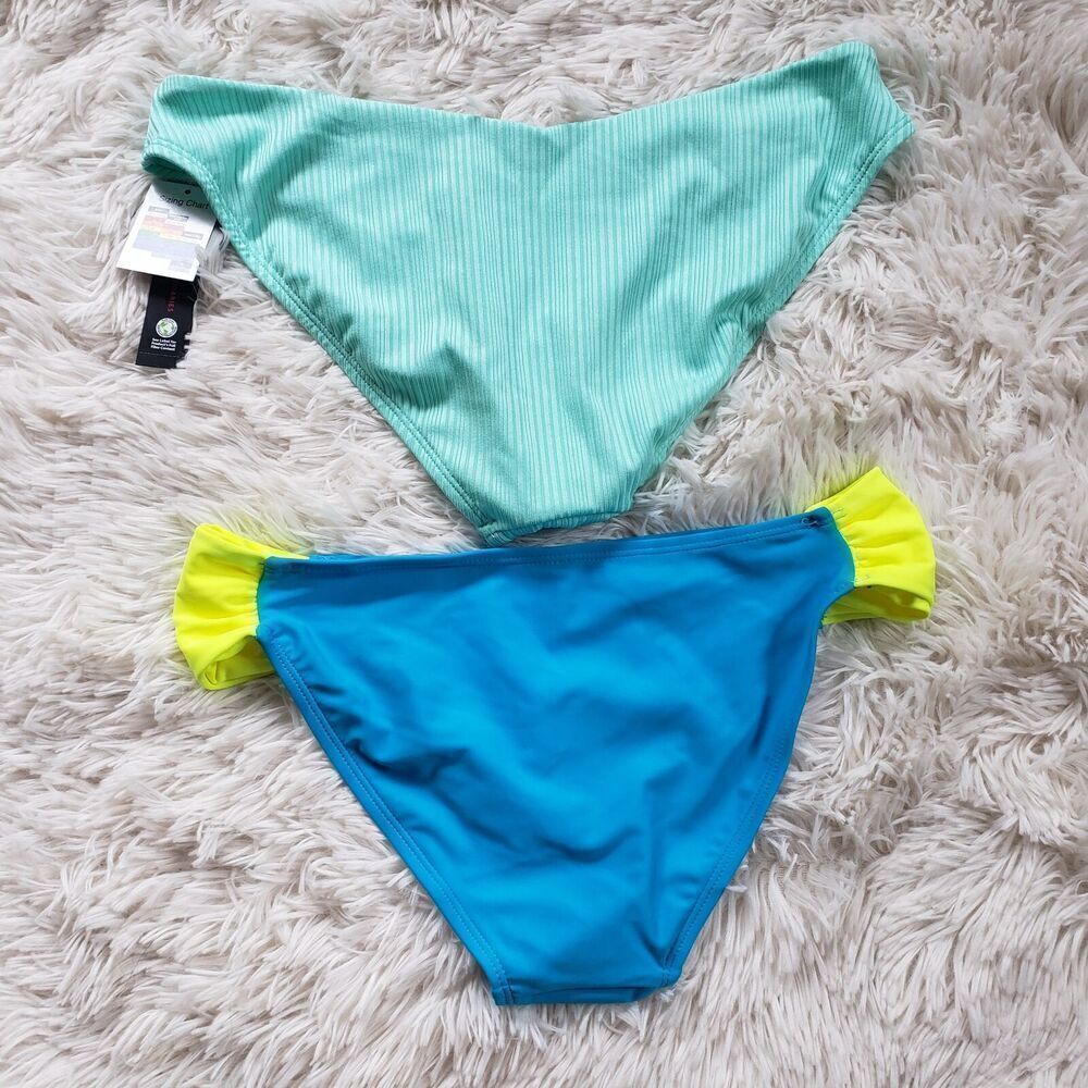 Lot of Bikini Bottoms Women's Large Mix Match Swimwear NOBO